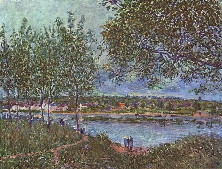 Alfred Sisley Weg der alten Fahre in By china oil painting image